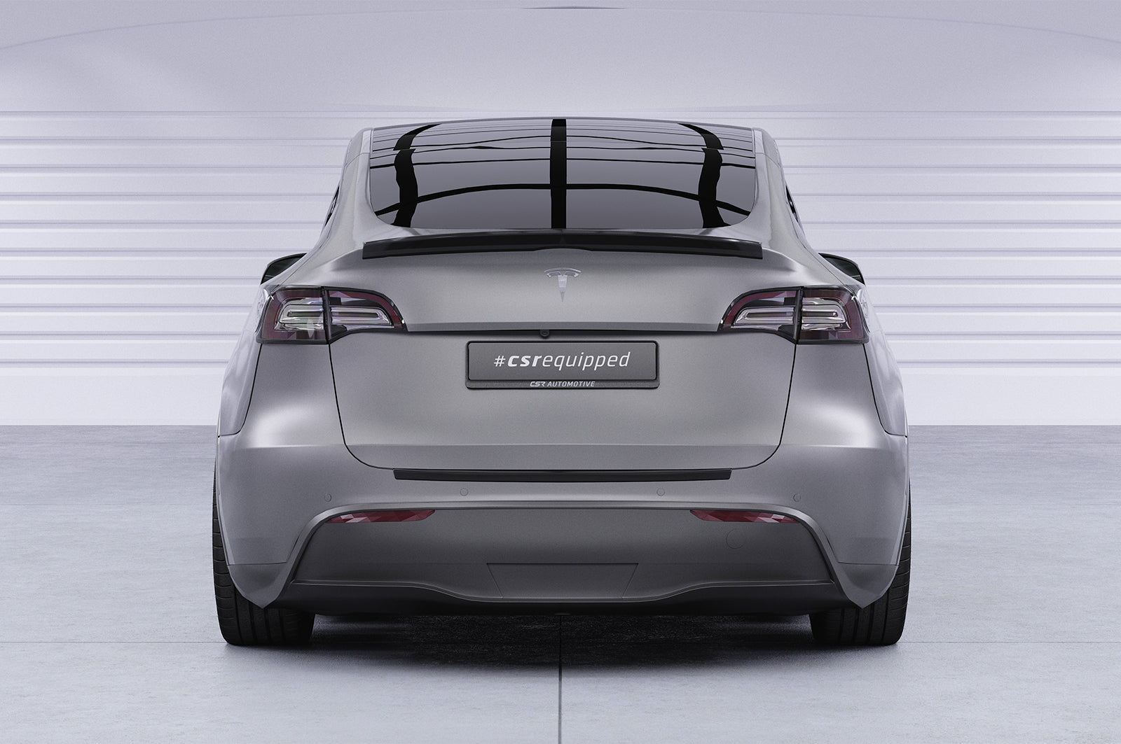 CSR Heckspoiler | Heckflügel mit ABE für Tesla Model Y HF878-S Strukturiert schwarz matt (keine Lackierung erforderlich)
