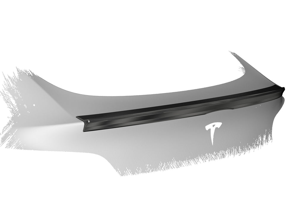 CSR Heckspoiler | Heckflügel mit ABE für Tesla Model Y HF878-C Carbon Look Hochglanz (keine Lackierung erforderlich)