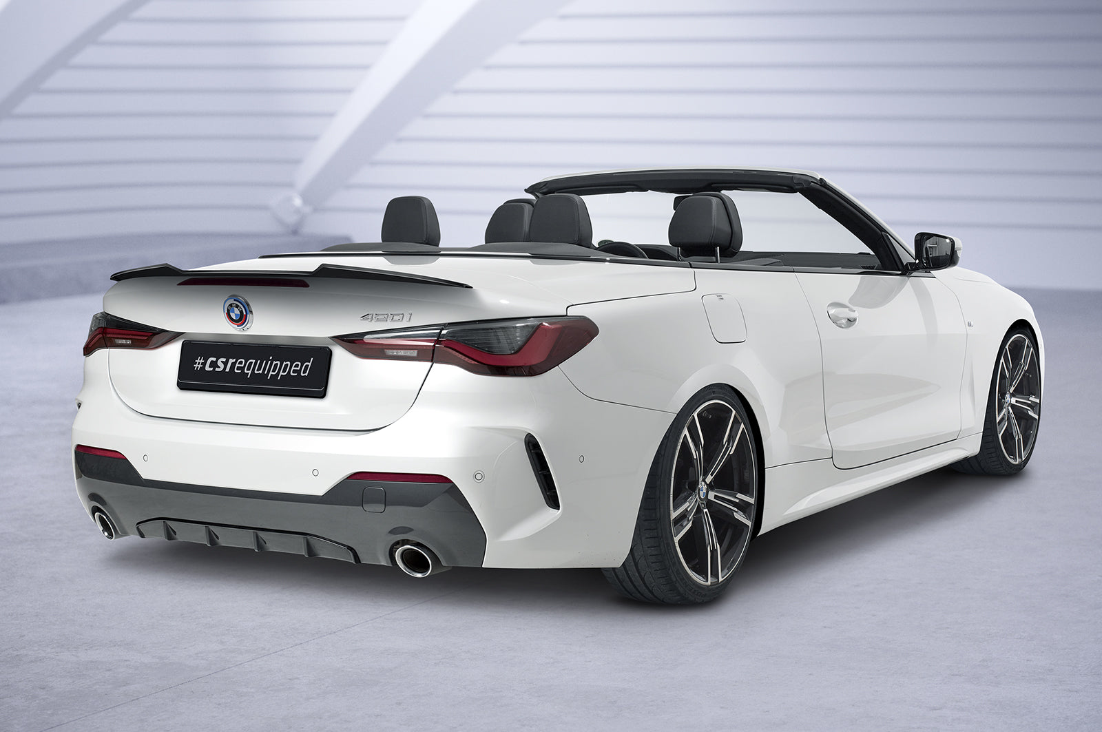CSR Heckspoiler | Heckflügel mit ABE für BMW 4er G23 Cabrio HF879-L Unlackiert roh (Lackierung erforderlich)
