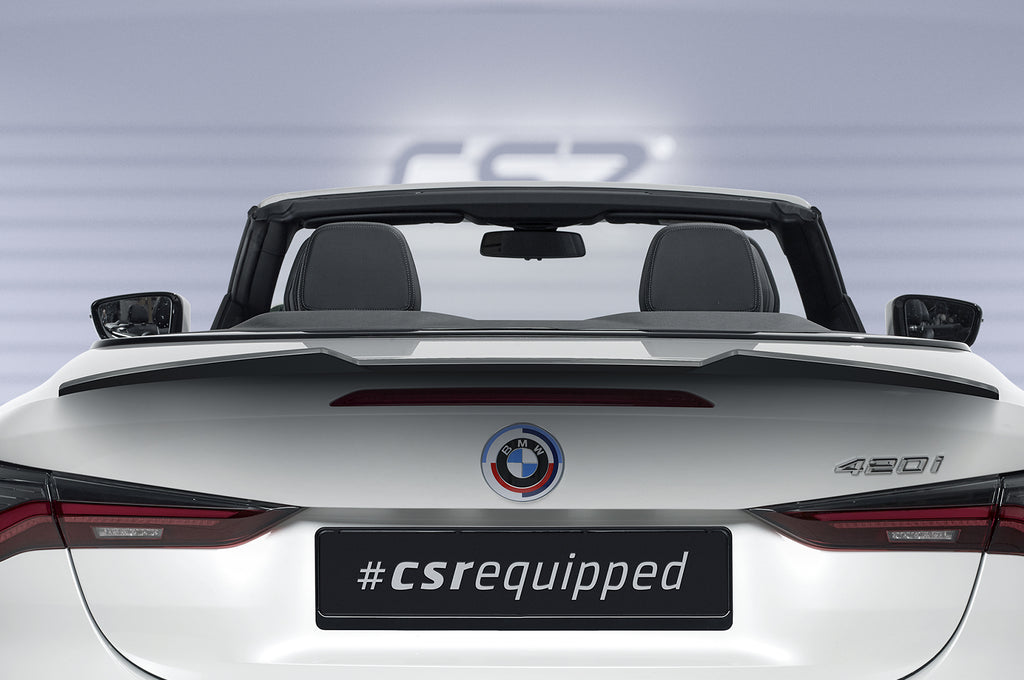 CSR Heckspoiler | Heckflügel mit ABE für BMW 4er G23 Cabrio HF879-G Glossy schwarz Hochglanz (keine Lackierung erforderlich)