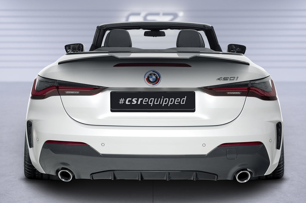 CSR Heckspoiler | Heckflügel mit ABE für BMW 4er G23 Cabrio HF879-G Glossy schwarz Hochglanz (keine Lackierung erforderlich)