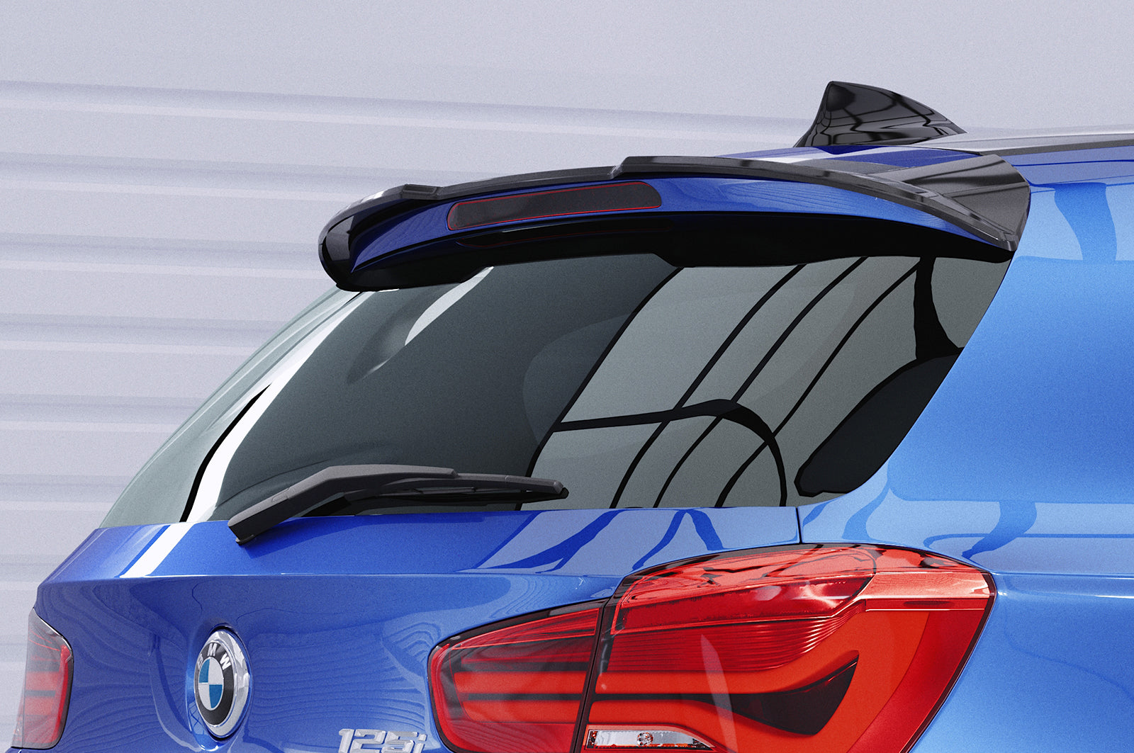 CSR Heckspoiler | Heckflügel mit ABE für BMW 1er F20/F21 HF880-G Glossy schwarz Hochglanz (keine Lackierung erforderlich)