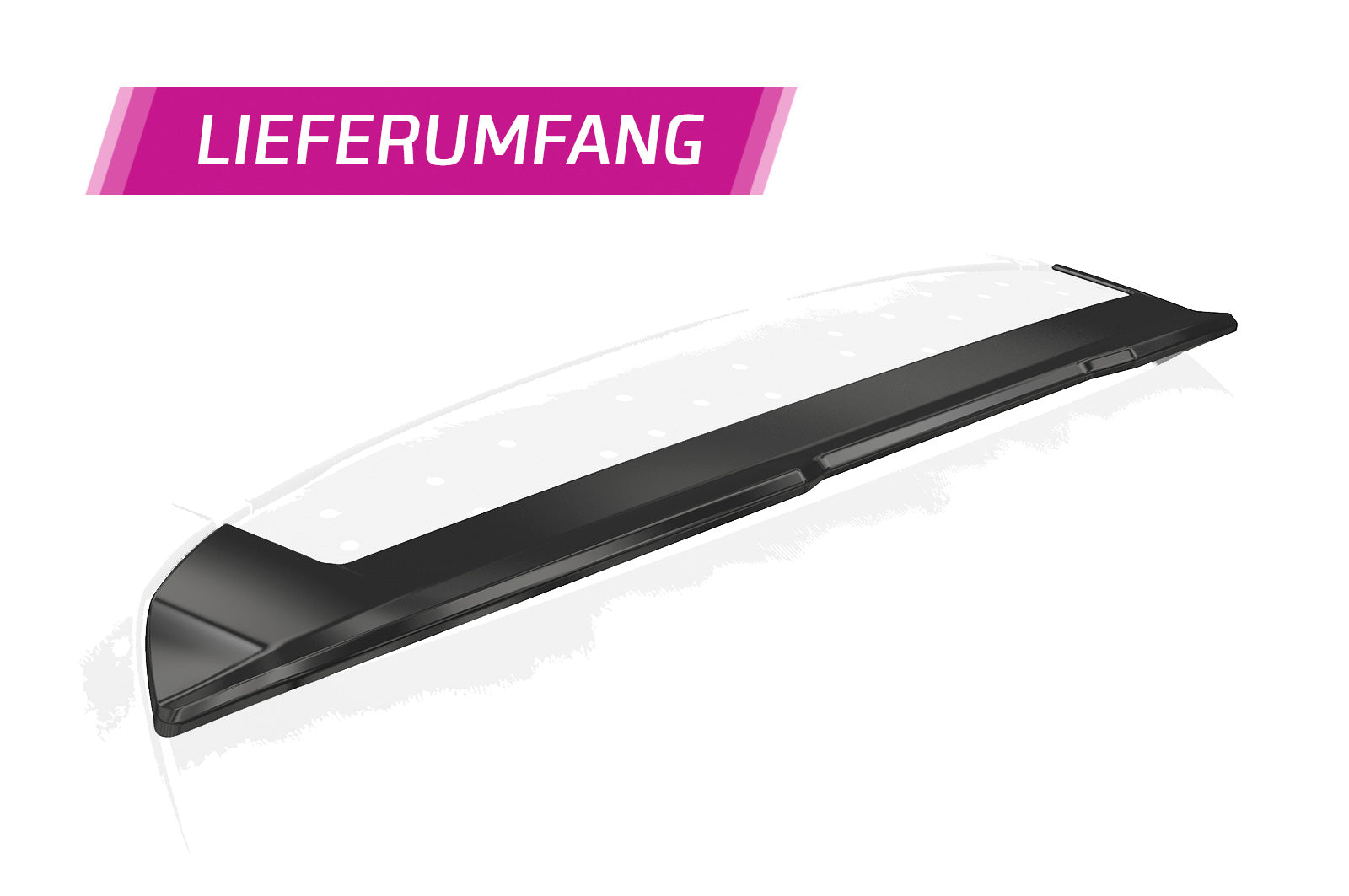CSR Heckspoiler | Heckflügel mit ABE für BMW 1er F20/F21 HF880-S Strukturiert schwarz matt (keine Lackierung erforderlich)