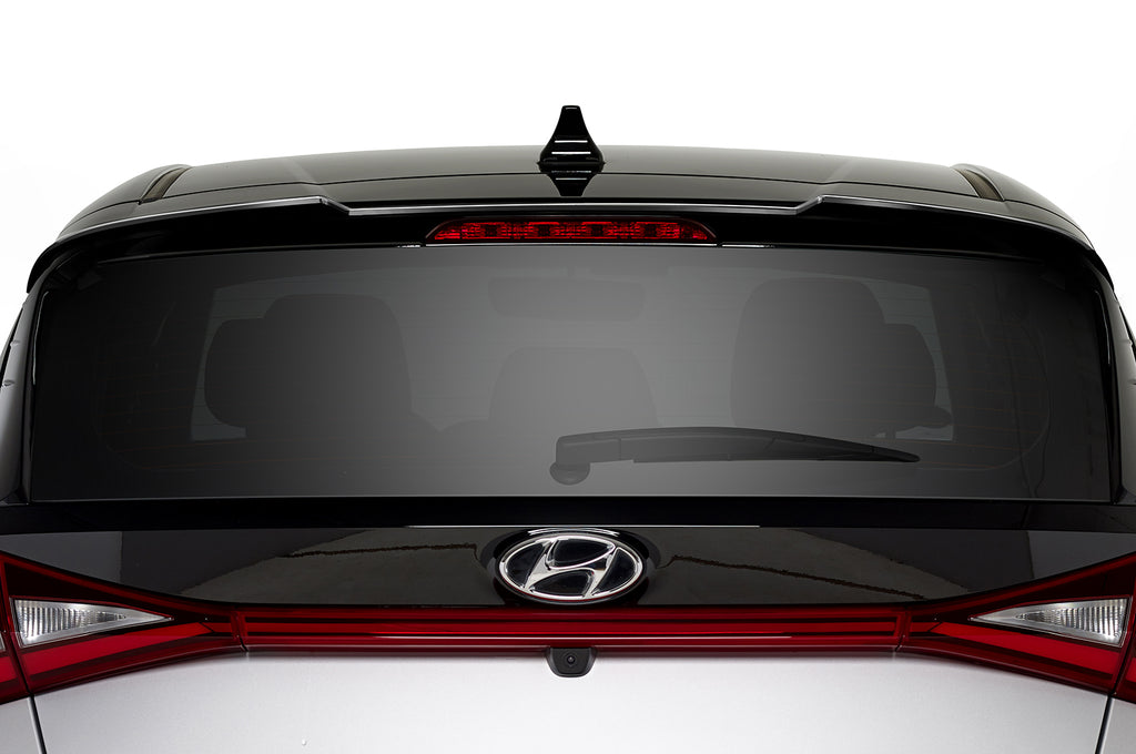CSR Heckspoiler | Heckflügel mit ABE für Hyundai I20 (BC3) HF883-C Carbon Look Hochglanz (keine Lackierung erforderlich)