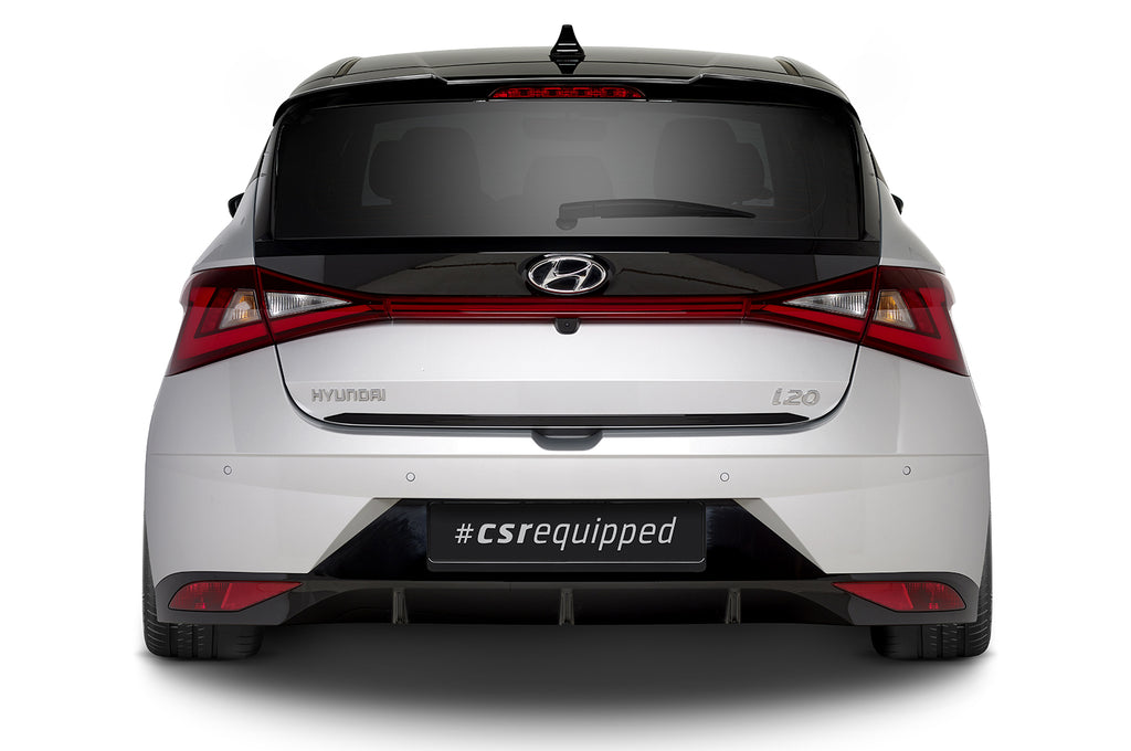 CSR Heckspoiler | Heckflügel mit ABE für Hyundai I20 (BC3) HF883-G Glossy schwarz Hochglanz (keine Lackierung erforderlich)