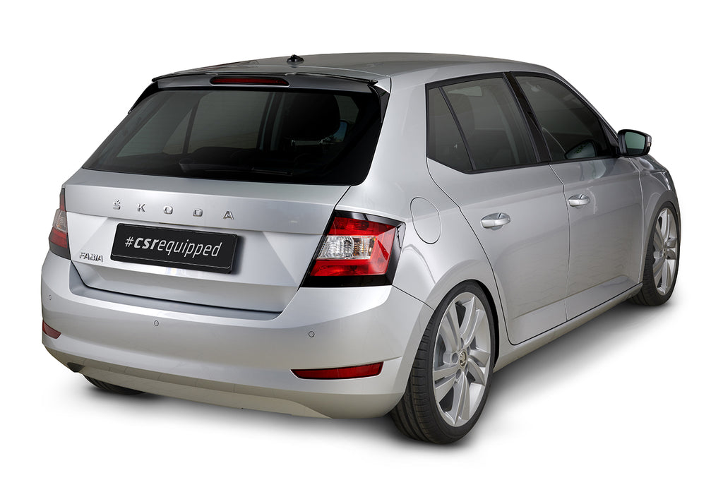 CSR Heckspoiler | Heckflügel mit ABE für Skoda Fabia 3 HF884-S Strukturiert schwarz matt (keine Lackierung erforderlich)