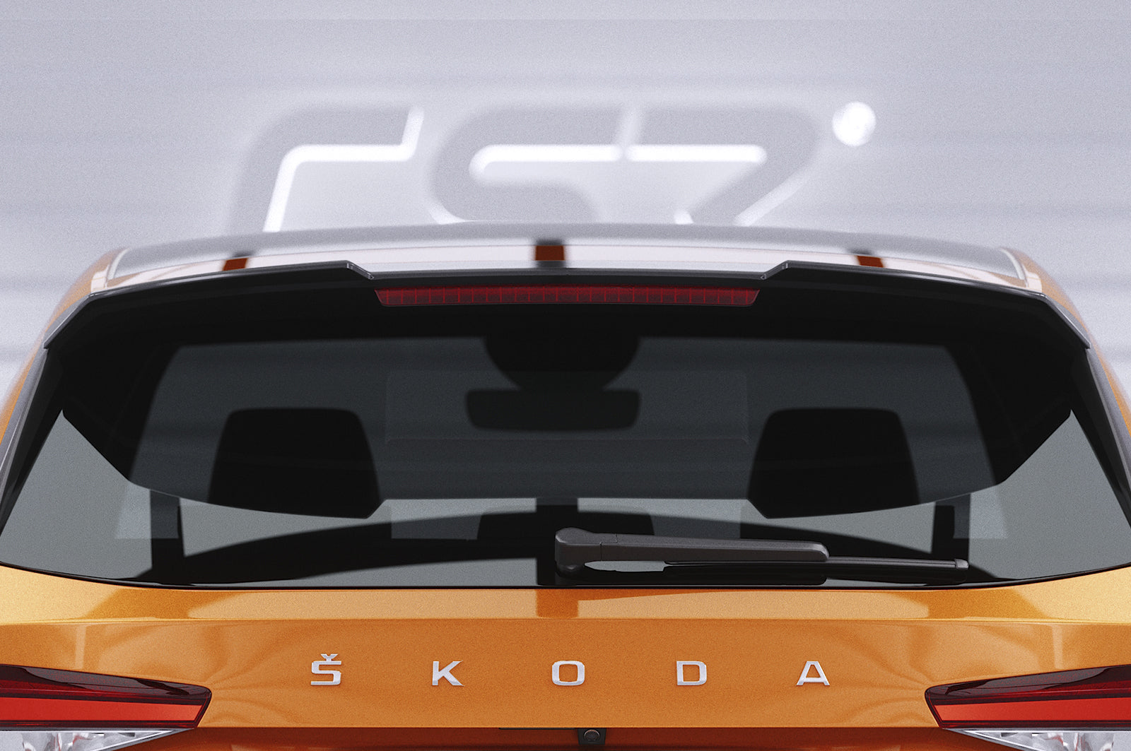 CSR Heckspoiler | Heckflügel mit ABE für Skoda Fabia 4 HF886-S Strukturiert schwarz matt (keine Lackierung erforderlich)