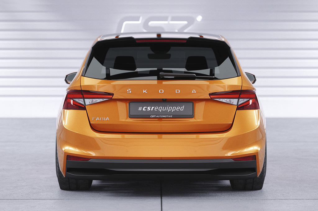 CSR Heckspoiler | Heckflügel mit ABE für Skoda Fabia 4 HF886-C Carbon Look Hochglanz (keine Lackierung erforderlich)