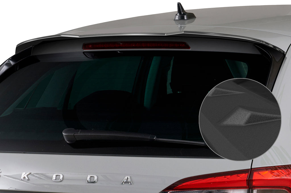 CSR Heckspoiler | Heckflügel mit ABE für Skoda Scala HF887-S Strukturiert schwarz matt (keine Lackierung erforderlich)