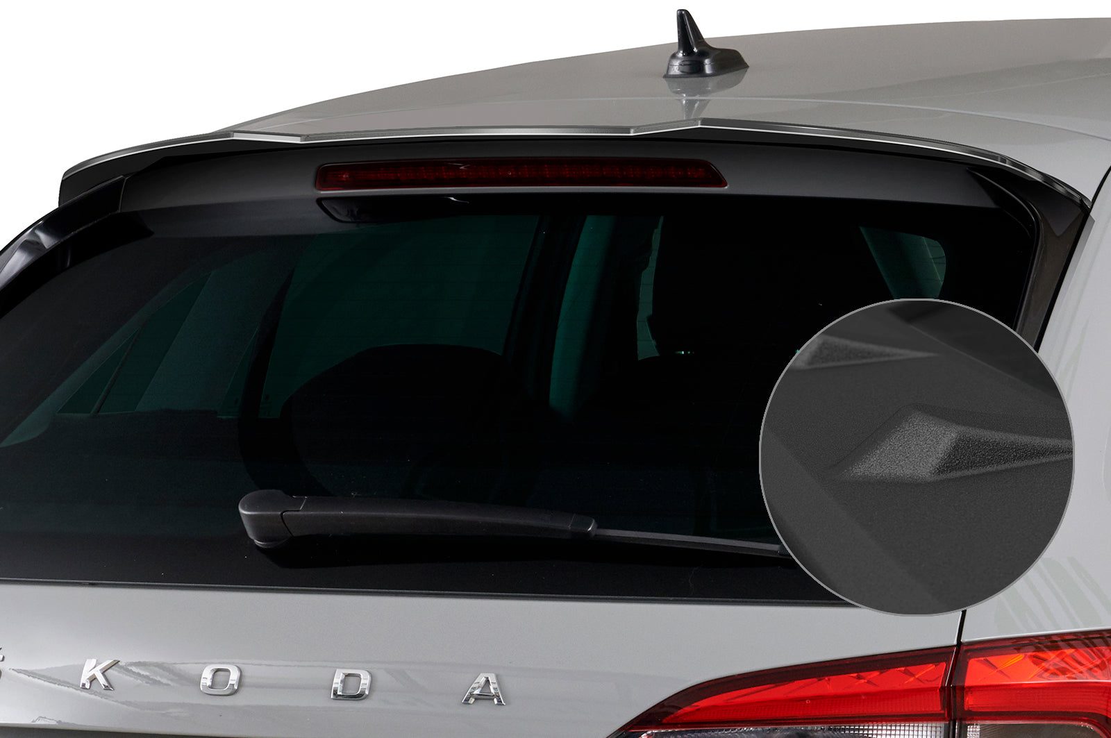 CSR Heckspoiler | Heckflügel mit ABE für Skoda Scala HF887-S Strukturiert schwarz matt (keine Lackierung erforderlich)
