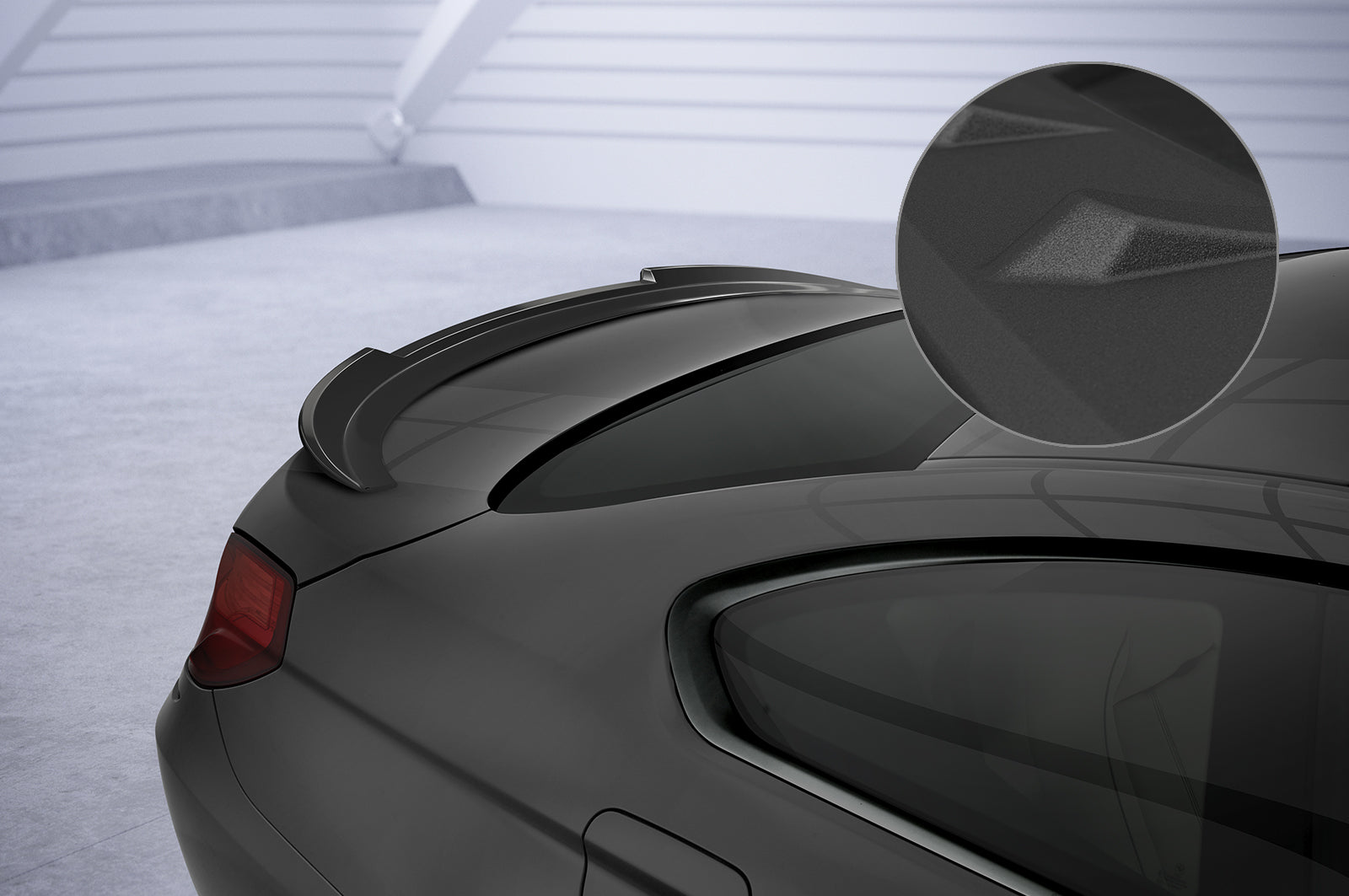 CSR Heckspoiler | Heckflügel mit ABE für BMW 6er F12/F13 HF891-S Strukturiert schwarz matt (keine Lackierung erforderlich)