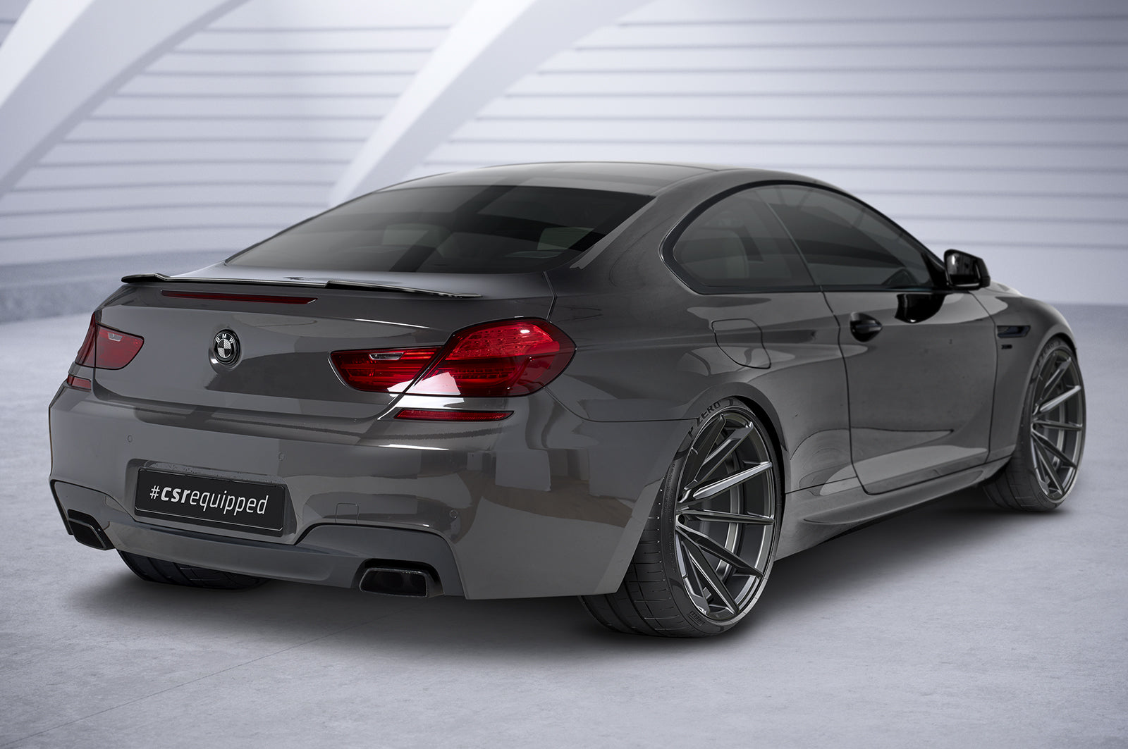 CSR Heckspoiler | Heckflügel mit ABE für BMW 6er F12/F13 HF891-S Strukturiert schwarz matt (keine Lackierung erforderlich)