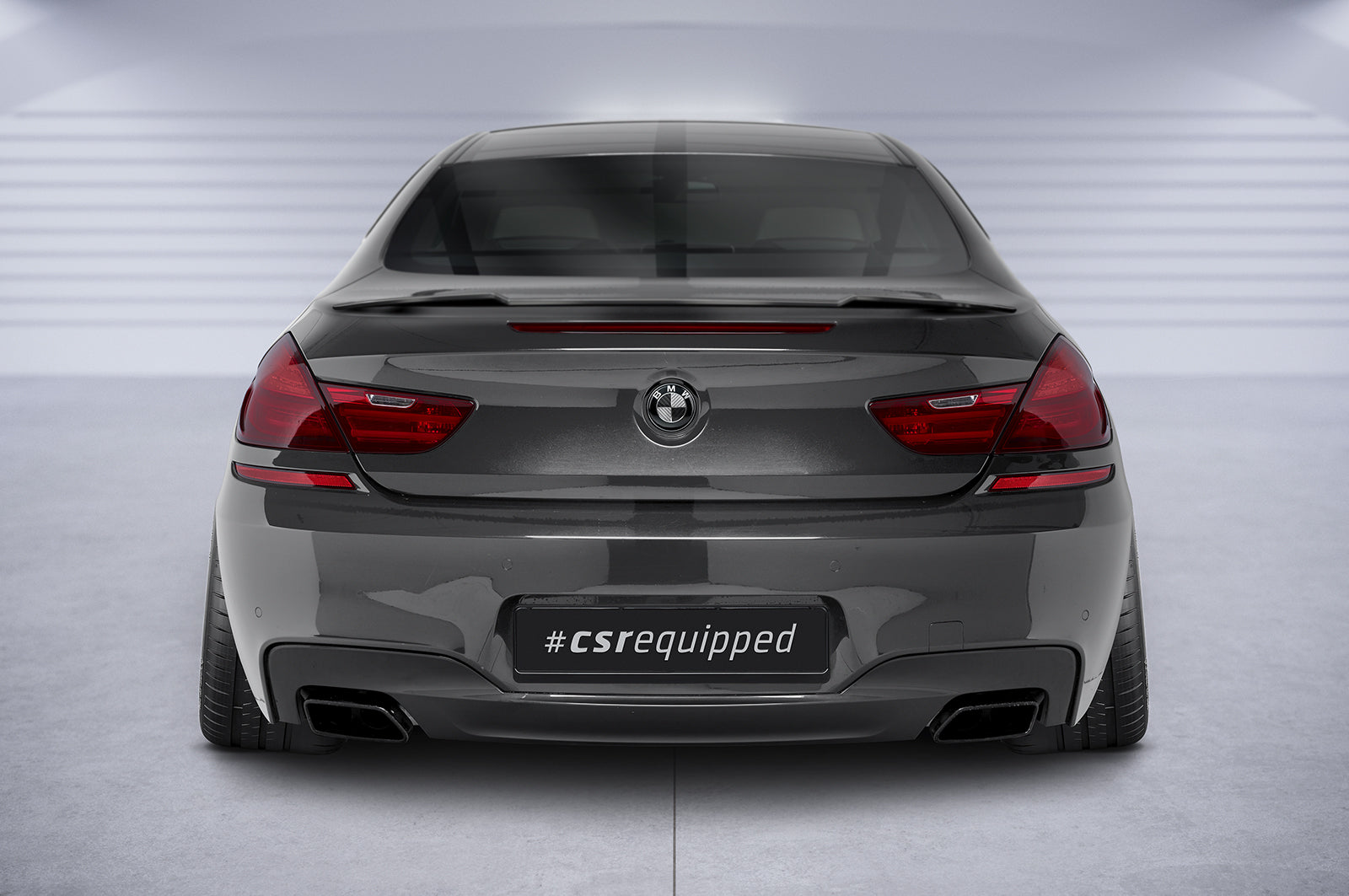 CSR Heckspoiler | Heckflügel mit ABE für BMW 6er F12/F13 HF891-C Carbon Look Hochglanz (keine Lackierung erforderlich)