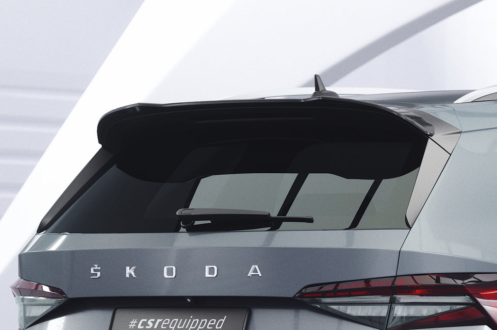 CSR Heckspoiler | Heckflügel mit ABE für Skoda Kodiaq HF892-G Glossy schwarz Hochglanz (keine Lackierung erforderlich)