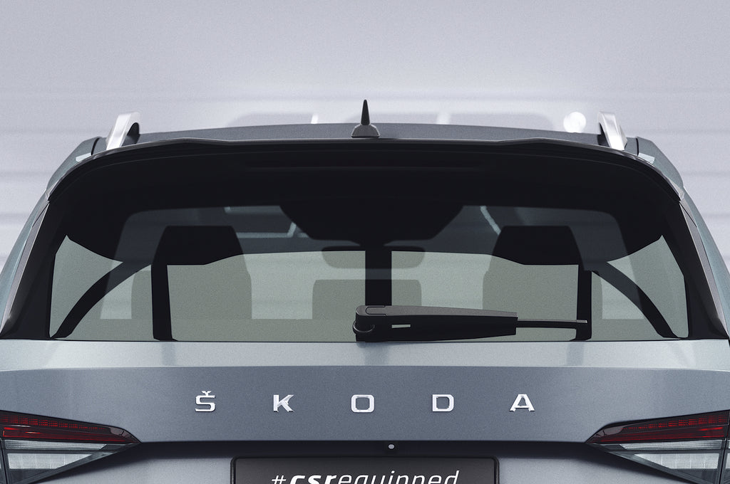 CSR Heckspoiler | Heckflügel mit ABE für Skoda Kodiaq HF892-S Strukturiert schwarz matt (keine Lackierung erforderlich)