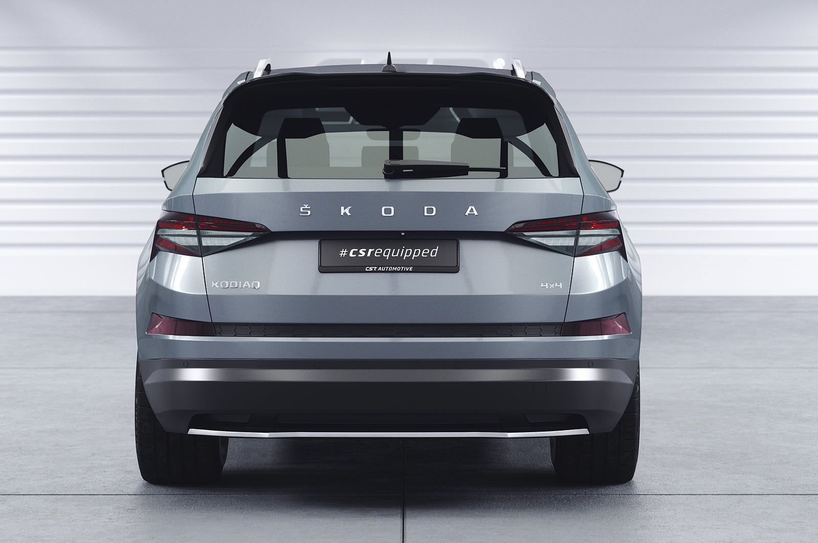 CSR Heckspoiler | Heckflügel mit ABE für Skoda Kodiaq HF892-S Strukturiert schwarz matt (keine Lackierung erforderlich)