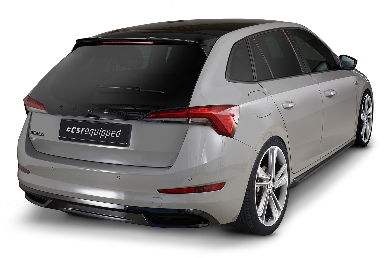 CSR Heckspoiler | Heckflügel mit ABE für Skoda Scala HF895-L Unlackiert roh (Lackierung erforderlich)