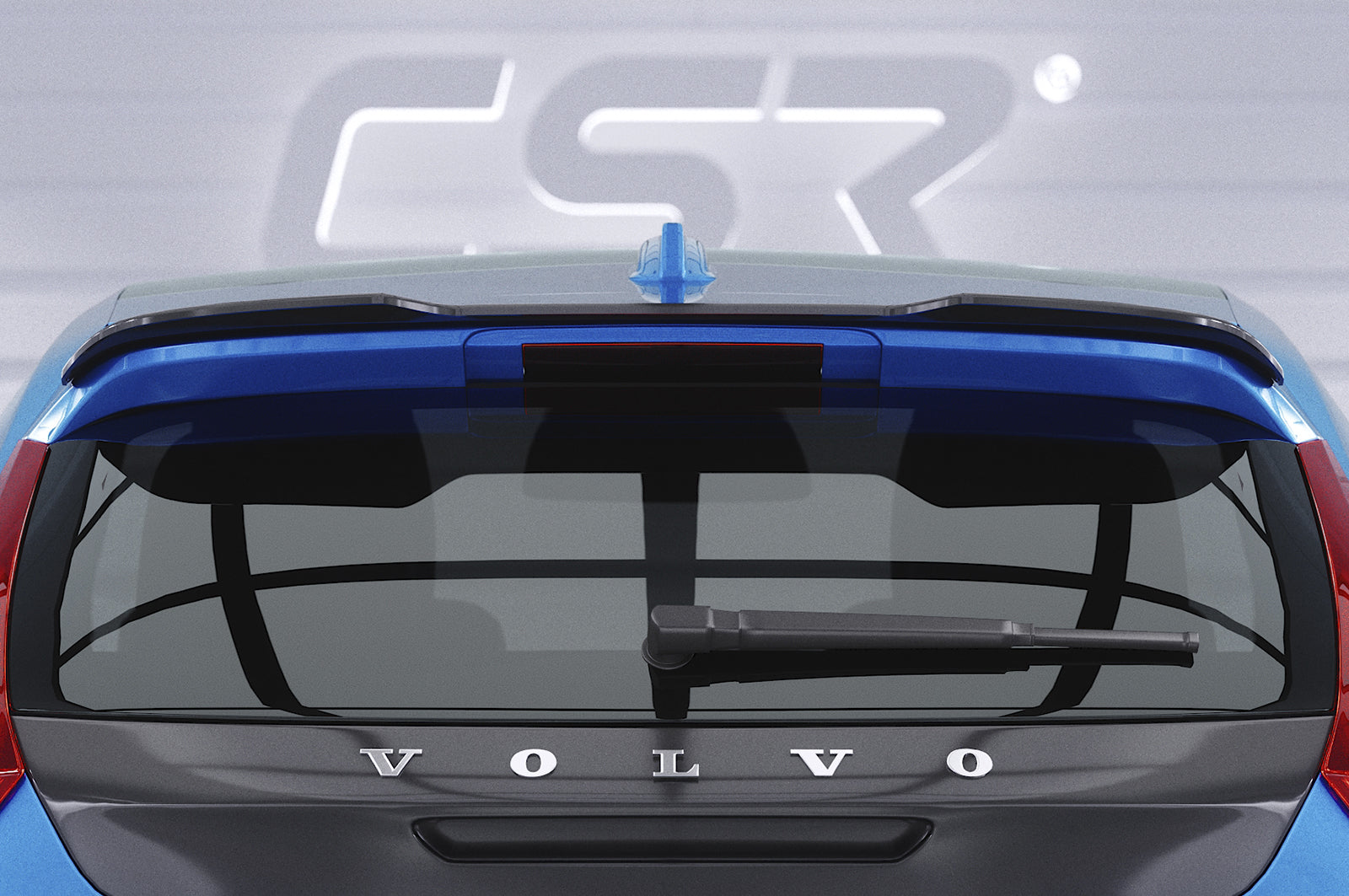 CSR Heckspoiler | Heckflügel mit ABE für Volvo V40 R-Design HF896-C Carbon Look Hochglanz (keine Lackierung erforderlich)