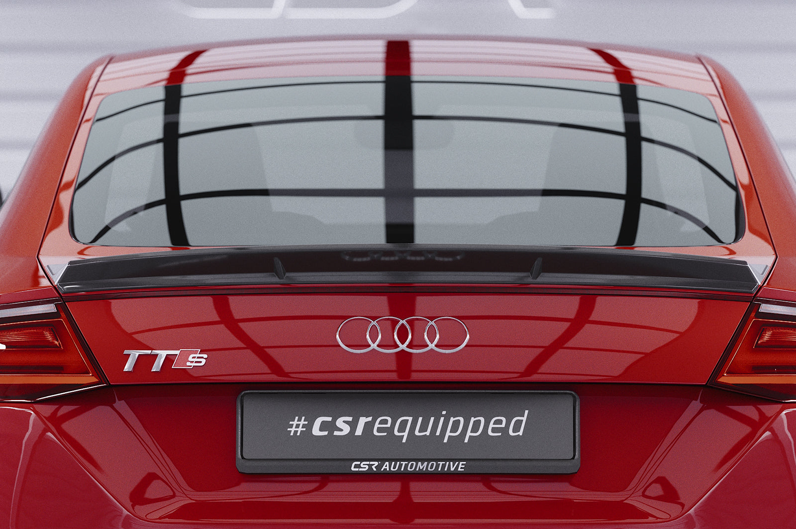 CSR Heckspoiler | Heckflügel mit ABE für Audi TT / TTS (FV/8S) HF899-G Glossy schwarz Hochglanz (keine Lackierung erforderlich)