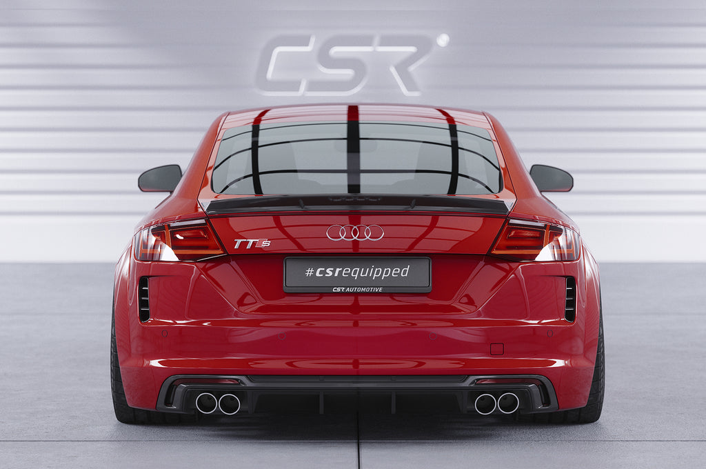 CSR Heckspoiler | Heckflügel mit ABE für Audi TT / TTS (FV/8S) HF899-G Glossy schwarz Hochglanz (keine Lackierung erforderlich)