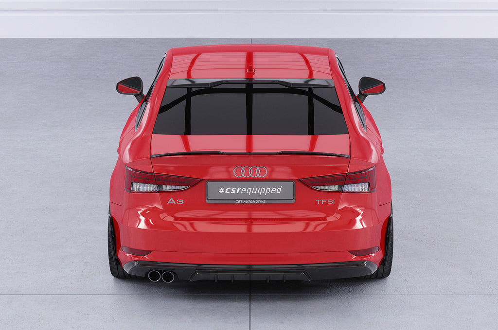 CSR Heckspoiler | Heckflügel mit ABE für Audi A3 8V Limousine HF900-S Strukturiert schwarz matt (keine Lackierung erforderlich)