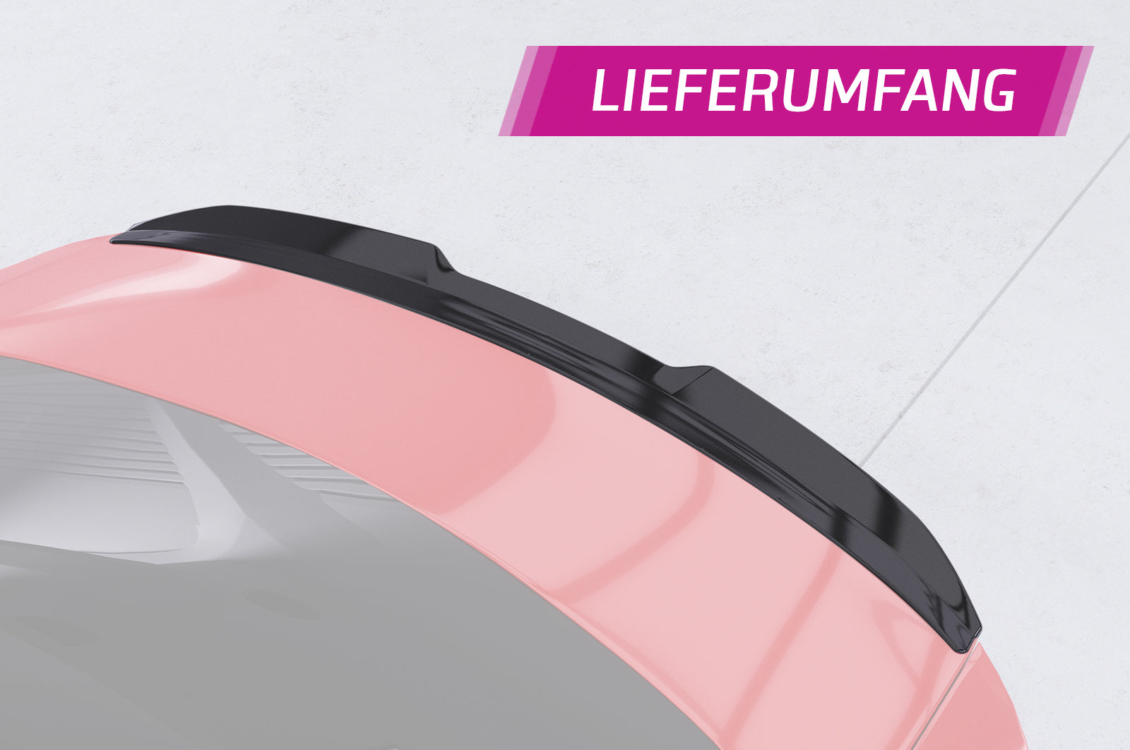 CSR Heckspoiler | Heckflügel mit ABE für Audi A3 8V Limousine HF900-G Glossy schwarz Hochglanz (keine Lackierung erforderlich)