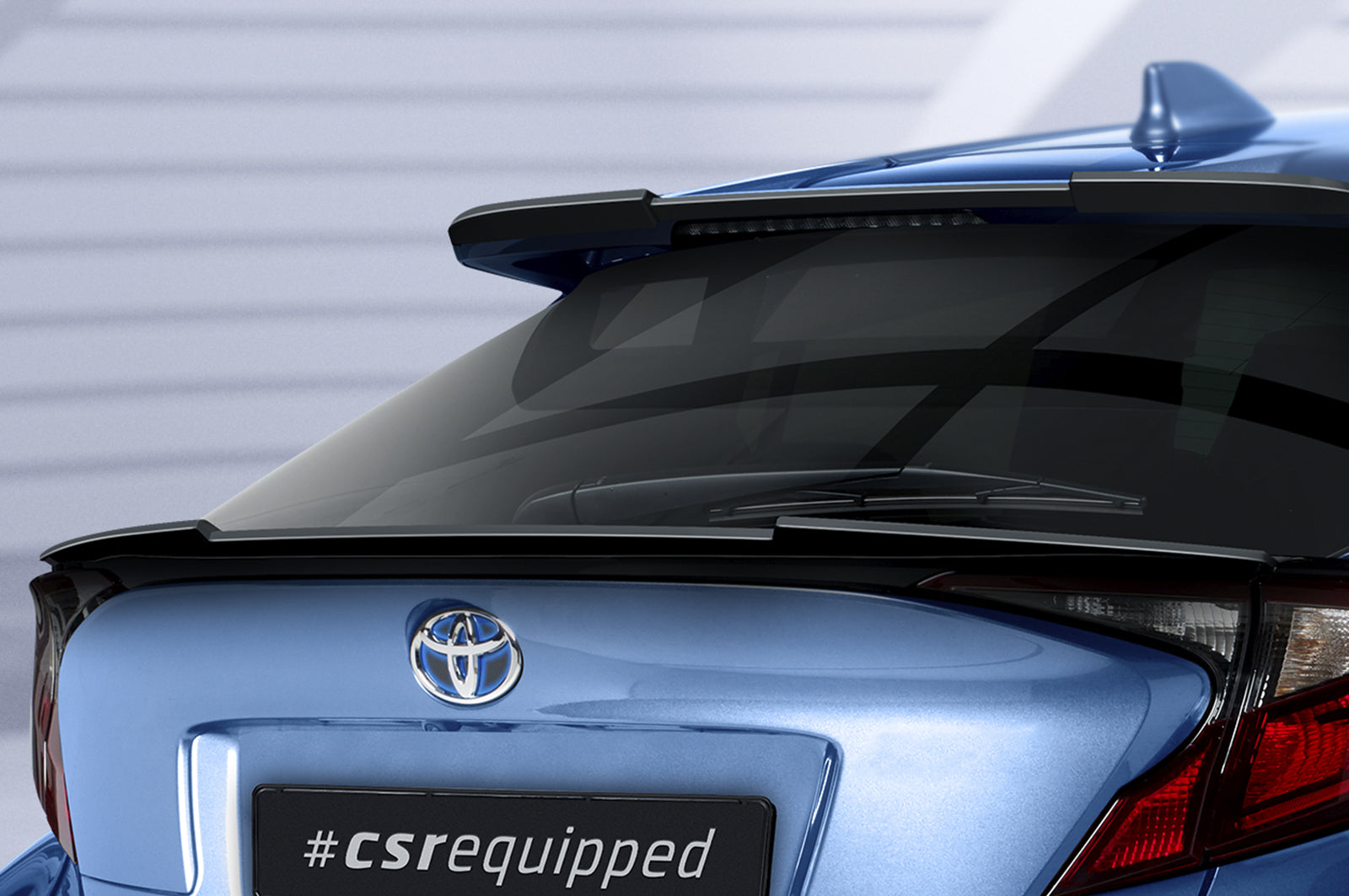 CSR Heckspoiler | Heckflügel mit ABE für Toyota C-HR HF903-S Strukturiert schwarz matt (keine Lackierung erforderlich)