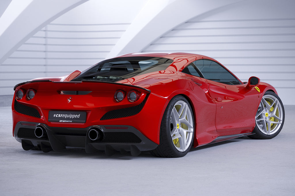 CSR Heckspoiler | Heckflügel mit ABE für Ferrari F8 Tributo / Spider HF908-S Strukturiert schwarz matt (keine Lackierung erforderlich)
