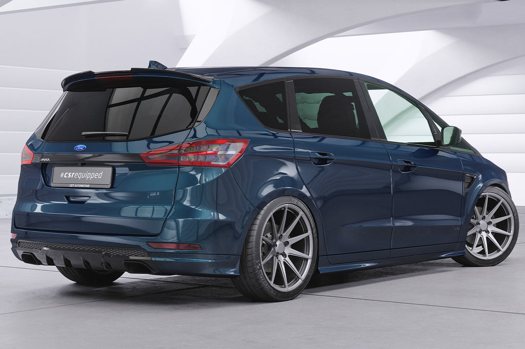CSR Heckspoiler | Heckflügel mit ABE für Ford S-Max 2. Gen HF910-C Carbon Look Hochglanz (keine Lackierung erforderlich)