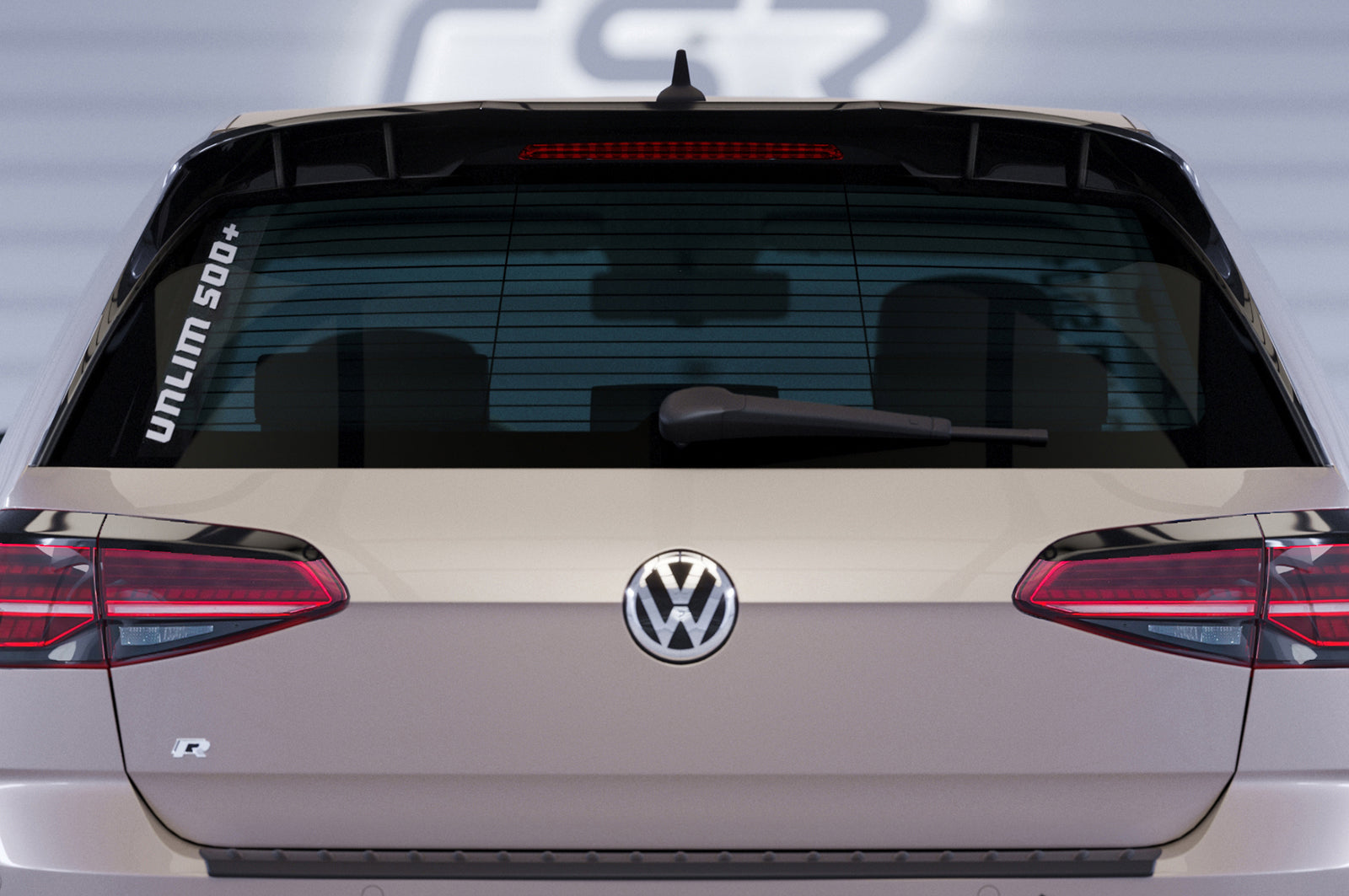 CSR Heckspoiler | Heckflügel mit ABE für VW Golf 7 (Typ AU) HF912-G Glossy schwarz Hochglanz (keine Lackierung erforderlich)