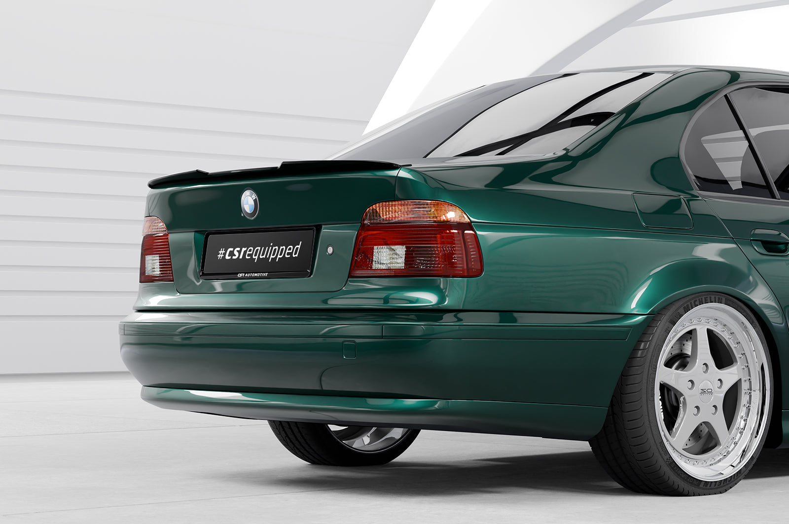 CSR Heckspoiler | Heckflügel mit ABE für BMW 5er E39 Limousine HF913-C Carbon Look Hochglanz (keine Lackierung erforderlich)