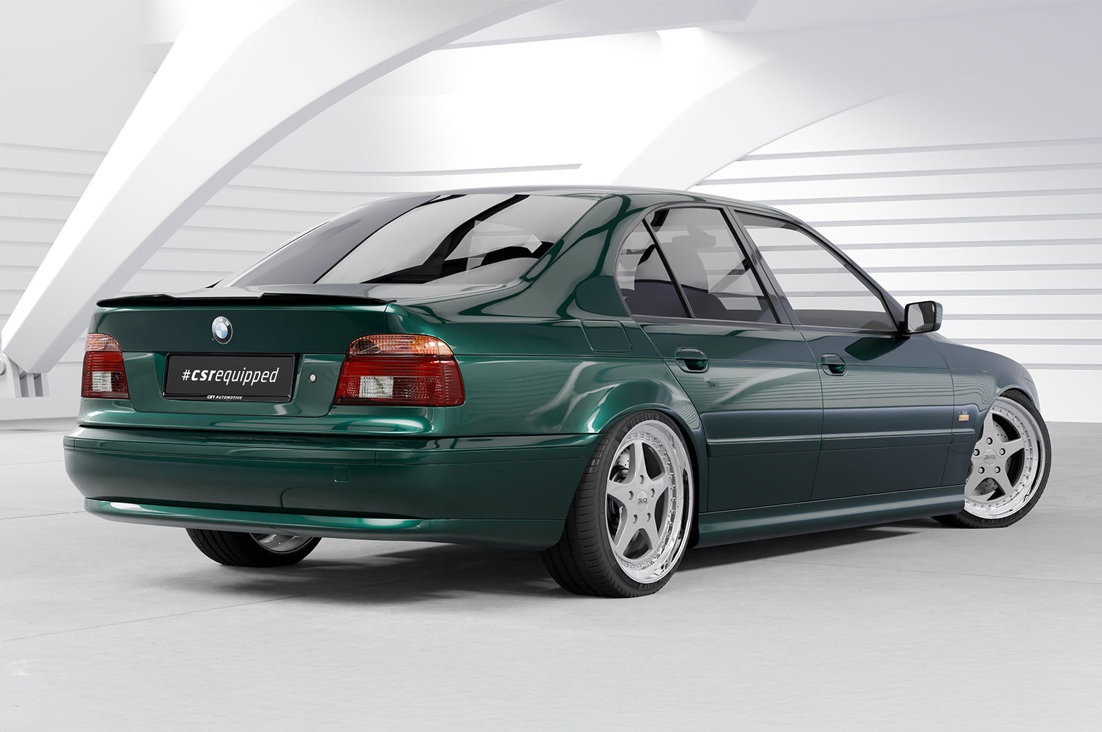 CSR Heckspoiler | Heckflügel mit ABE für BMW 5er E39 Limousine HF913-C Carbon Look Hochglanz (keine Lackierung erforderlich)