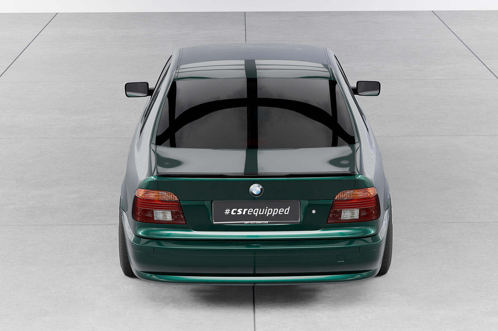 CSR Heckspoiler | Heckflügel mit ABE für BMW 5er E39 Limousine HF913-C Carbon Look Hochglanz (keine Lackierung erforderlich)
