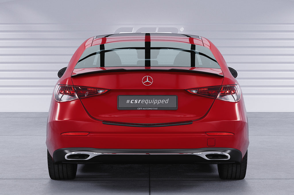 CSR Heckspoiler | Heckflügel mit ABE für Mercedes-Benz C-Klasse (W206) Limousine HF914-C Carbon Look Hochglanz (keine Lackierung erforderlich)