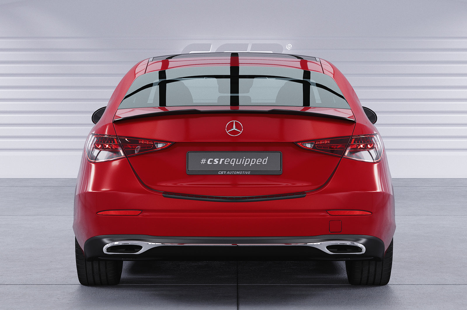 CSR Heckspoiler | Heckflügel mit ABE für Mercedes-Benz C-Klasse (W206) Limousine HF914-C Carbon Look Hochglanz (keine Lackierung erforderlich)