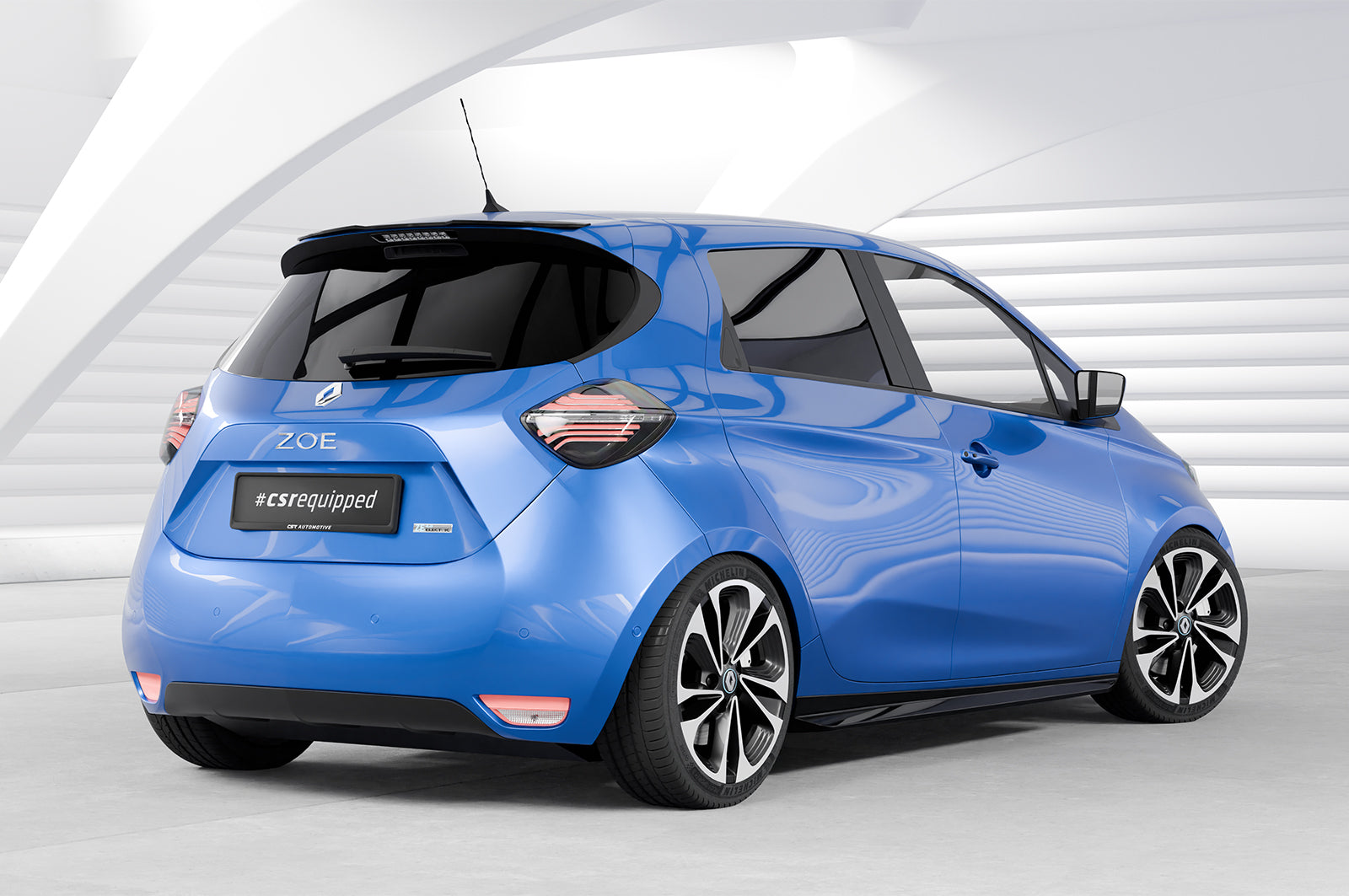 CSR Heckspoiler | Heckflügel mit ABE für Renault Zoe HF915-L Unlackiert roh (Lackierung erforderlich)
