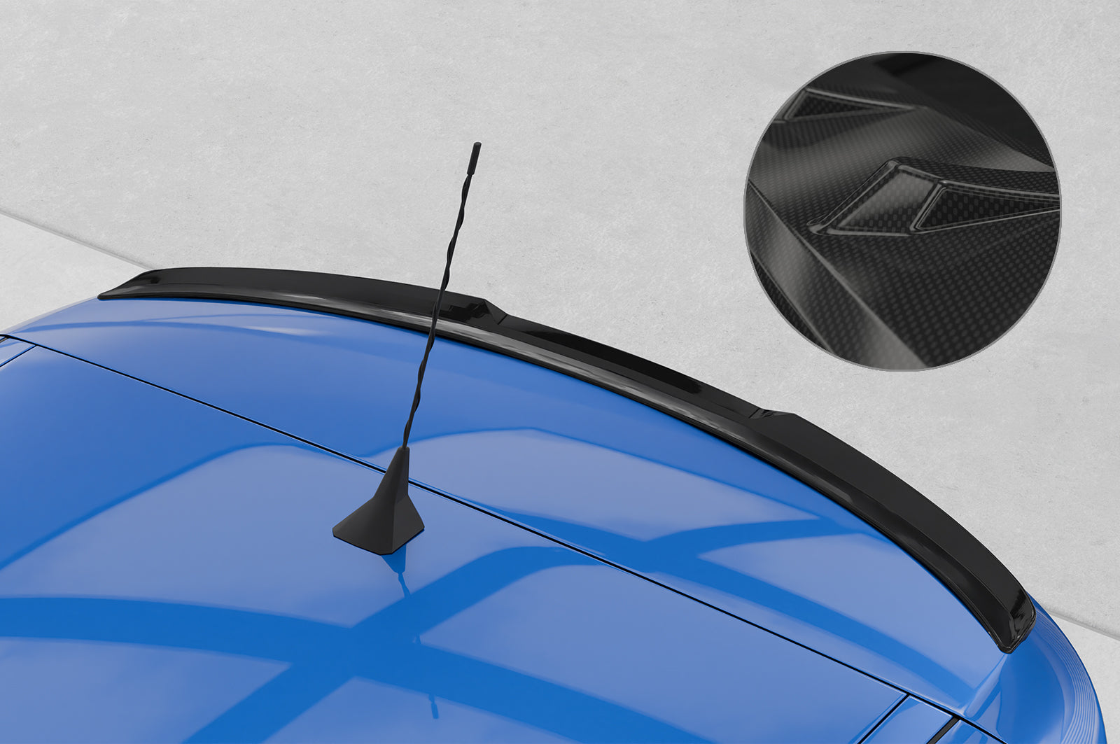 CSR Heckspoiler | Heckflügel mit ABE für Renault Zoe HF915-C Carbon Look Hochglanz (keine Lackierung erforderlich)