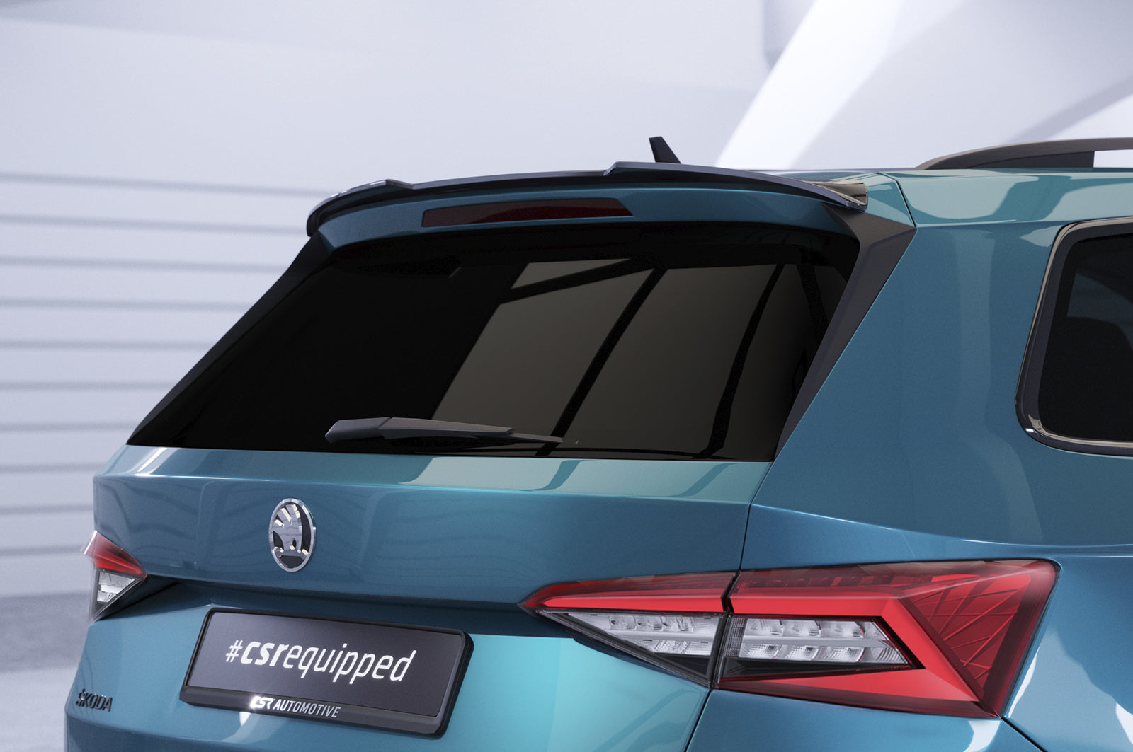 CSR Heckspoiler | Heckflügel mit ABE für Skoda Kodiaq HF916-L Unlackiert roh (Lackierung erforderlich)