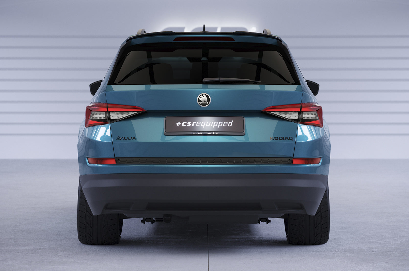 CSR Heckspoiler | Heckflügel mit ABE für Skoda Kodiaq HF916-C Carbon Look Hochglanz (keine Lackierung erforderlich)