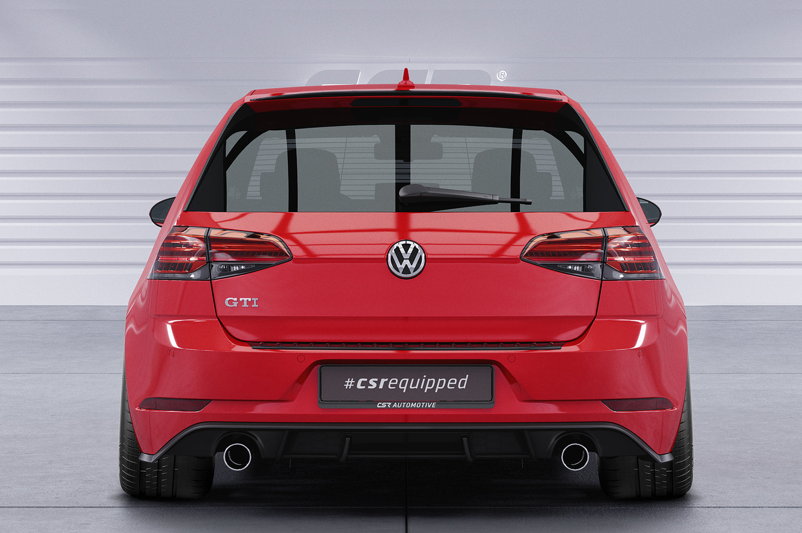 CSR Heckspoiler | Heckflügel mit ABE für VW Golf 7 (Typ AU) GTI, GTD, GTE, R, R-Line HF918-L Unlackiert roh (Lackierung erforderlich)