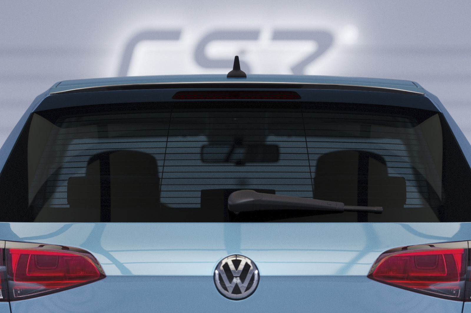 CSR Heckspoiler | Heckflügel mit ABE für VW Golf 7 (Typ AU) HF919-C Carbon Look Hochglanz (keine Lackierung erforderlich)