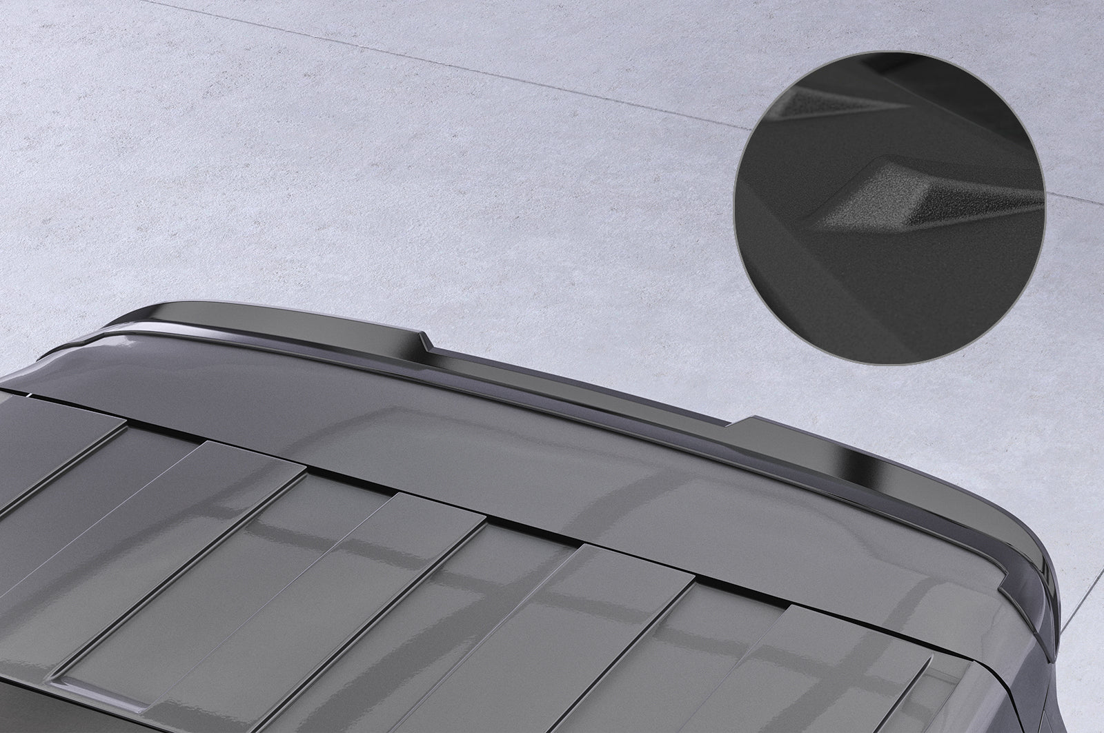 CSR Heckspoiler | Heckflügel mit ABE für VW T7 Multivan HF925-S Strukturiert schwarz matt (keine Lackierung erforderlich)