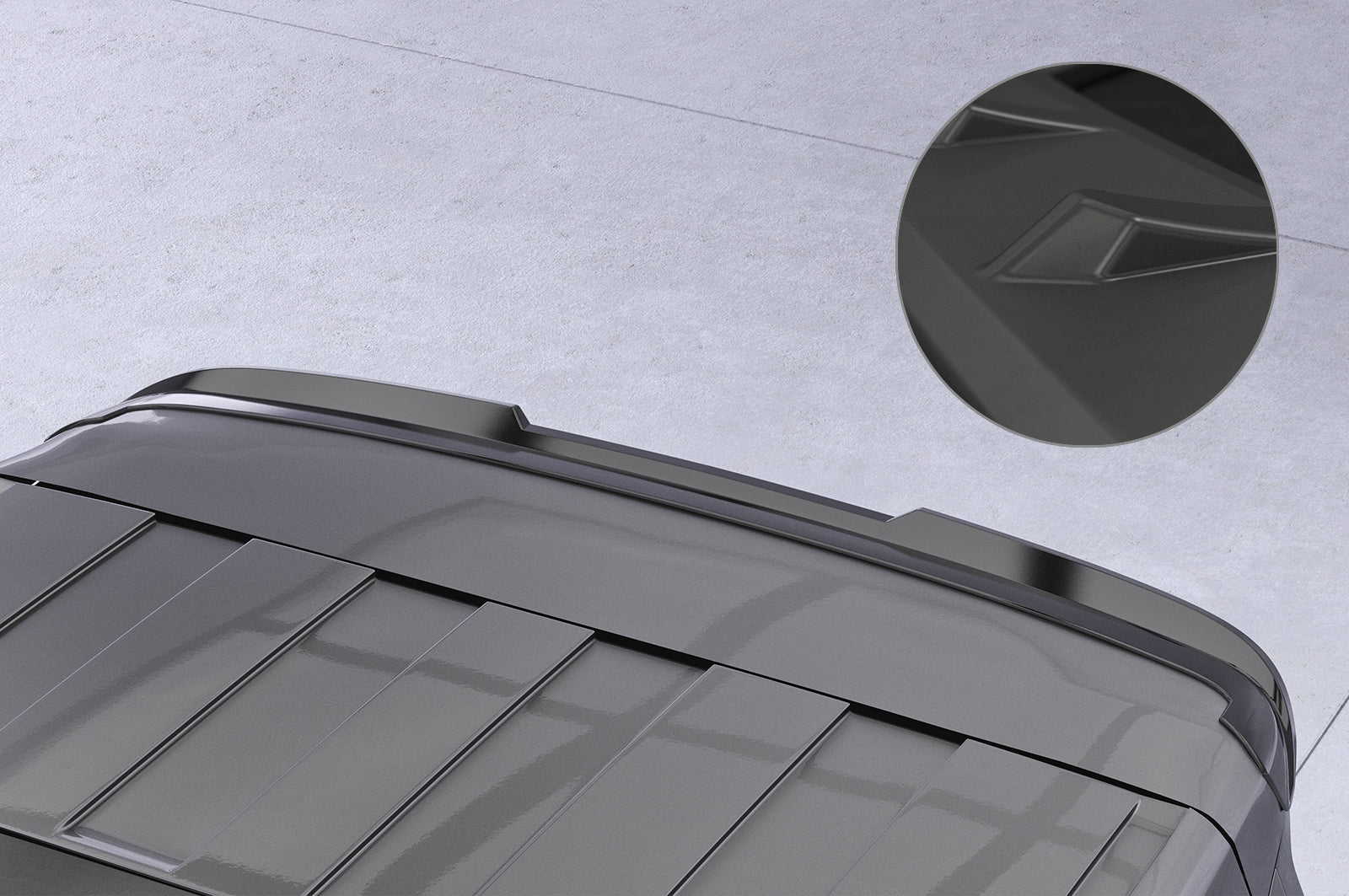 CSR Heckspoiler | Heckflügel mit ABE für VW T7 Multivan HF925-L Unlackiert roh (Lackierung erforderlich)