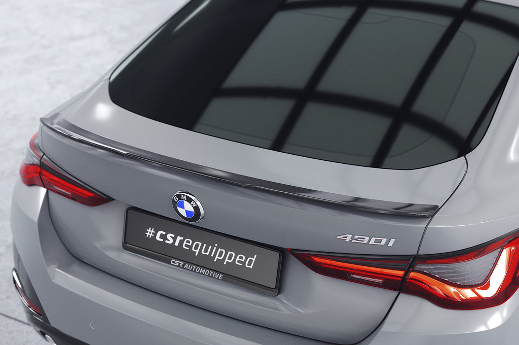 CSR Heckspoiler | Heckflügel mit ABE für BMW 4er / i4 G26 Gran Coupe HF926-C Carbon Look Hochglanz (keine Lackierung erforderlich)