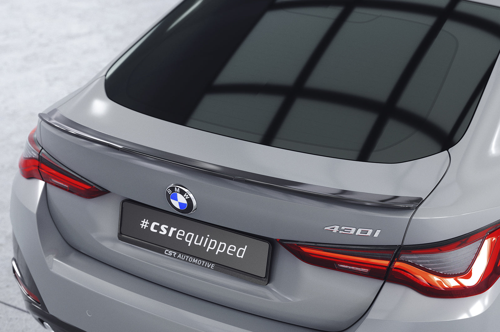 CSR Heckspoiler | Heckflügel mit ABE für BMW 4er / i4 G26 Gran Coupe HF926-C Carbon Look Hochglanz (keine Lackierung erforderlich)