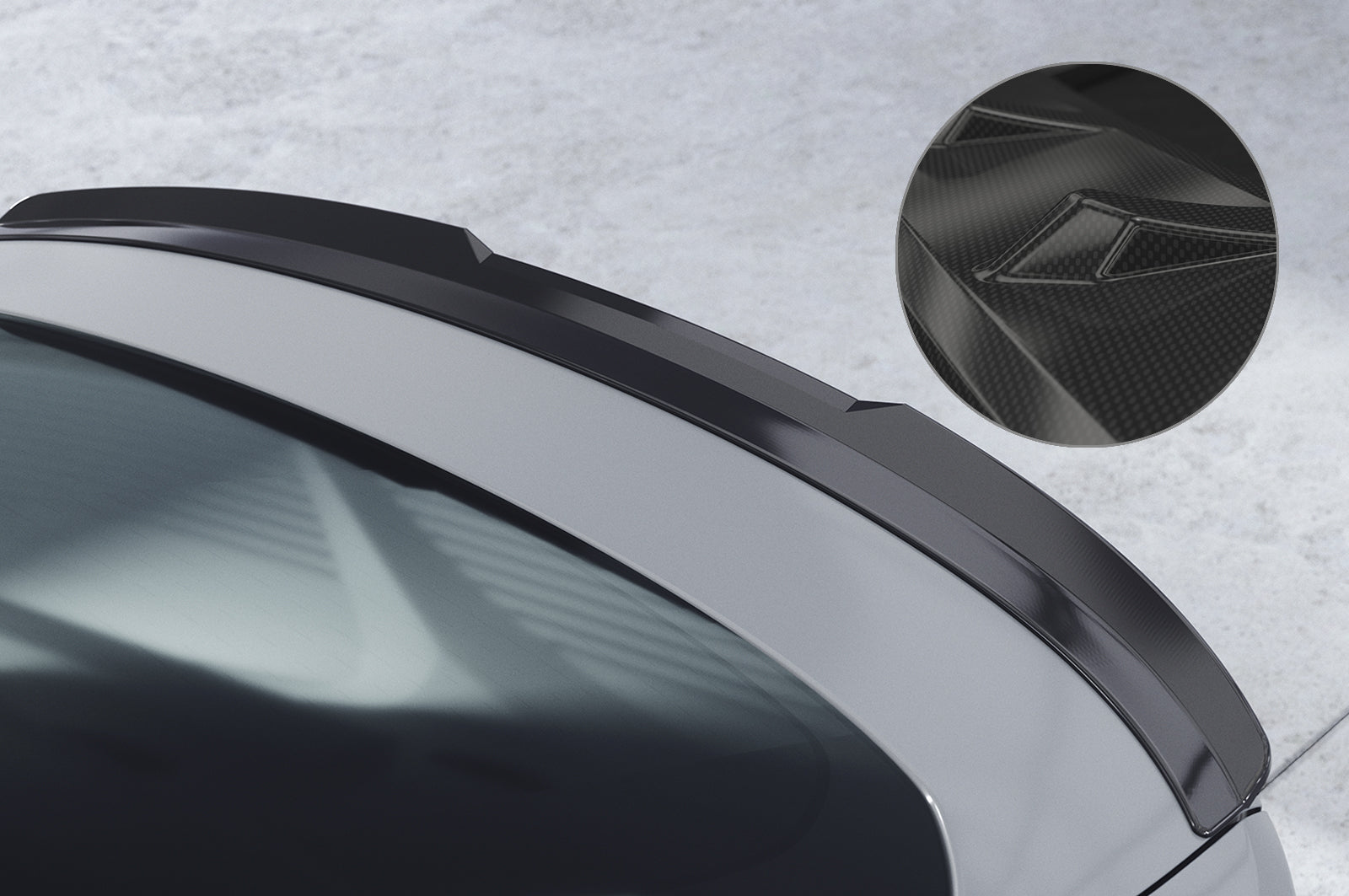 CSR Heckspoiler | Heckflügel mit ABE für BMW 4er / i4 G26 Gran Coupe HF926-C Carbon Look Hochglanz (keine Lackierung erforderlich)