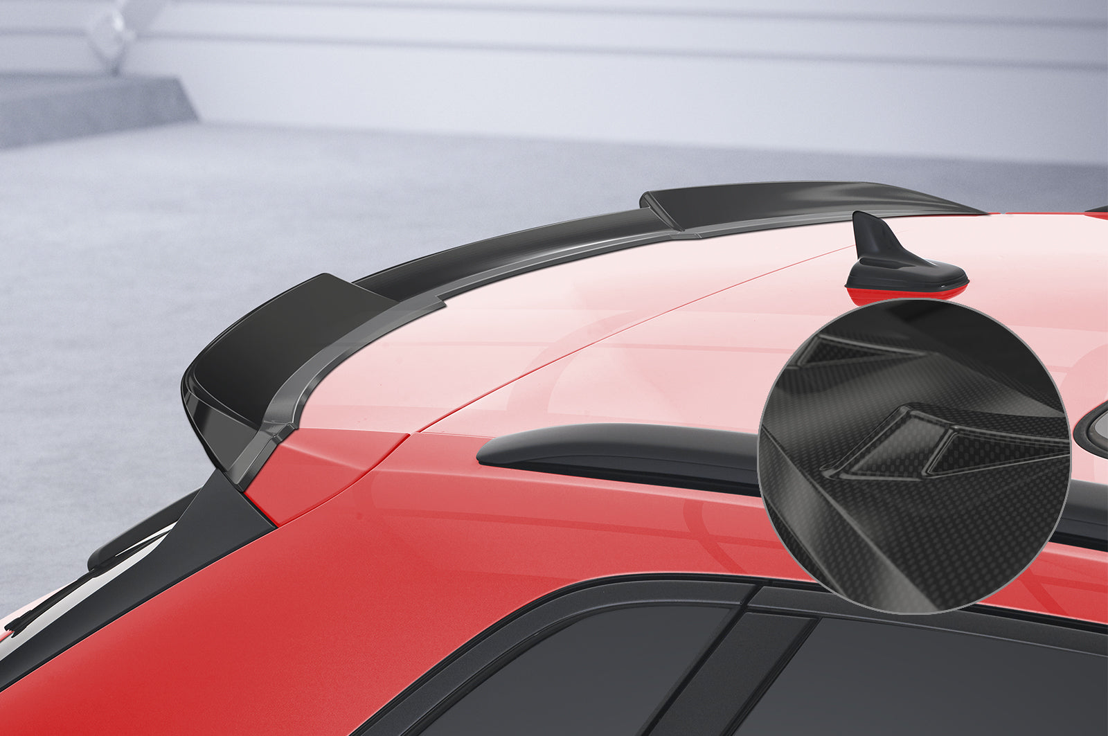 CSR Heckspoiler | Heckflügel mit ABE für Audi Q3 F3 HF930-C Carbon Look Hochglanz (keine Lackierung erforderlich)