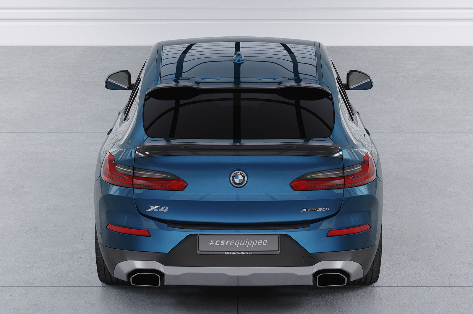 CSR Heckspoiler | Heckflügel mit ABE für BMW X4 G02 HF932-S Strukturiert schwarz matt (keine Lackierung erforderlich)