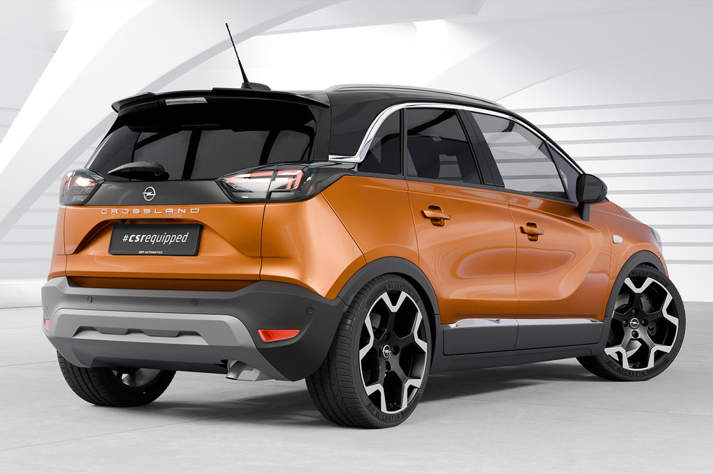 CSR Heckspoiler | Heckflügel mit ABE für Opel Crossland X / Crossland HF934-C Carbon Look Hochglanz (keine Lackierung erforderlich)