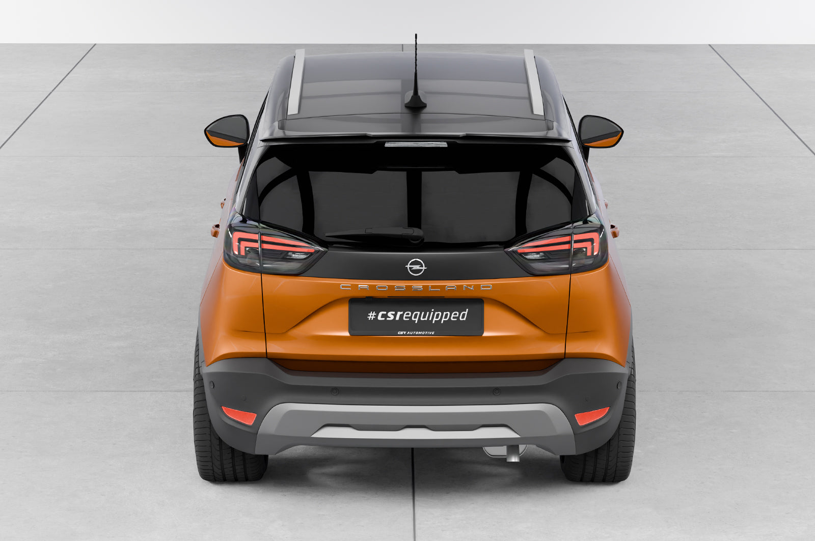 CSR Heckspoiler | Heckflügel mit ABE für Opel Crossland X / Crossland HF934-C Carbon Look Hochglanz (keine Lackierung erforderlich)